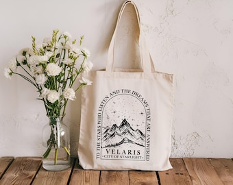 ACOTAR Inspired Tote Bags *Gift, Birthday, Feyre, High Lord, Darling, Night Court, Velaris, Shopping, Reusable, Fairy Books, Fantasy*