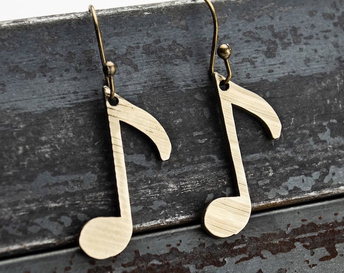 Off Beat - Upcycled Jewelry Music Cymbal Earrings