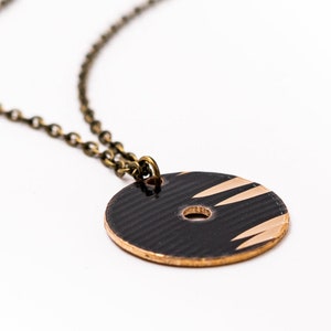 Dark Circle - Reclaimed Cymbal Necklace