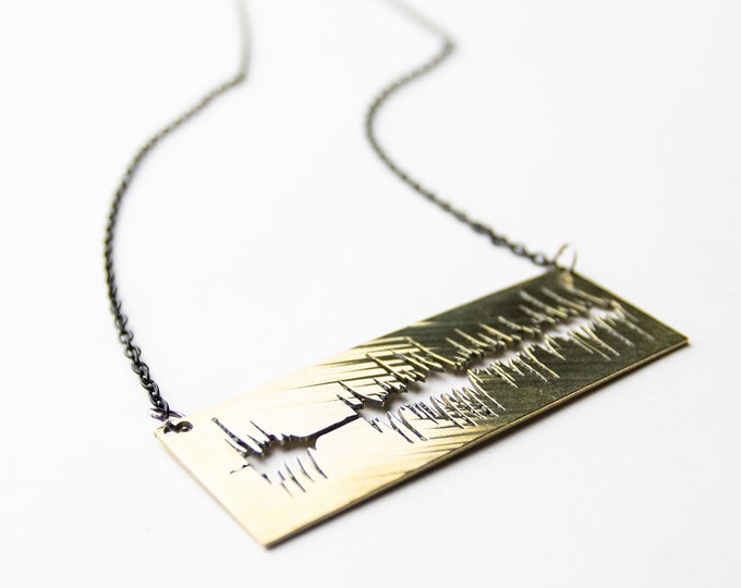 Soundwave - Upcycled Jewelry Music Cymbal Necklace