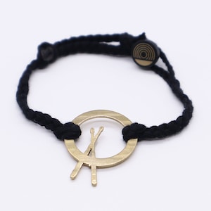 Cross Stick - Reclaimed Cymbal Bracelet