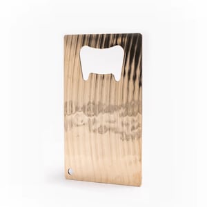 Card Carry - Upcycled Jewelry Music Cymbal Bottle Opener