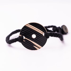 Dark Circle - Reclaimed Cymbal Bracelet