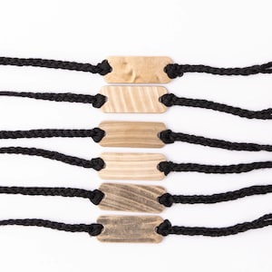 6 PACK 12 Bar Bracelet - Made From A Drum Cymbal Upcycled Jewelry Music Cymbal Bracelet