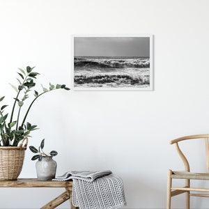 Photographie maritime mer sauvage en noir et blanc, Islande, 13 x 18 cm, 21 x 30 cm, 30 x 45 cm image 4