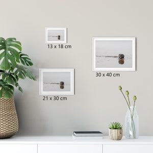 Landschaftsfotografie Meeresrauschen in schwarz-weiß, 13 x 18 cm, 21 x 30 cm A4, 30x40 cm, Druck, maritimes Poster Bild 5