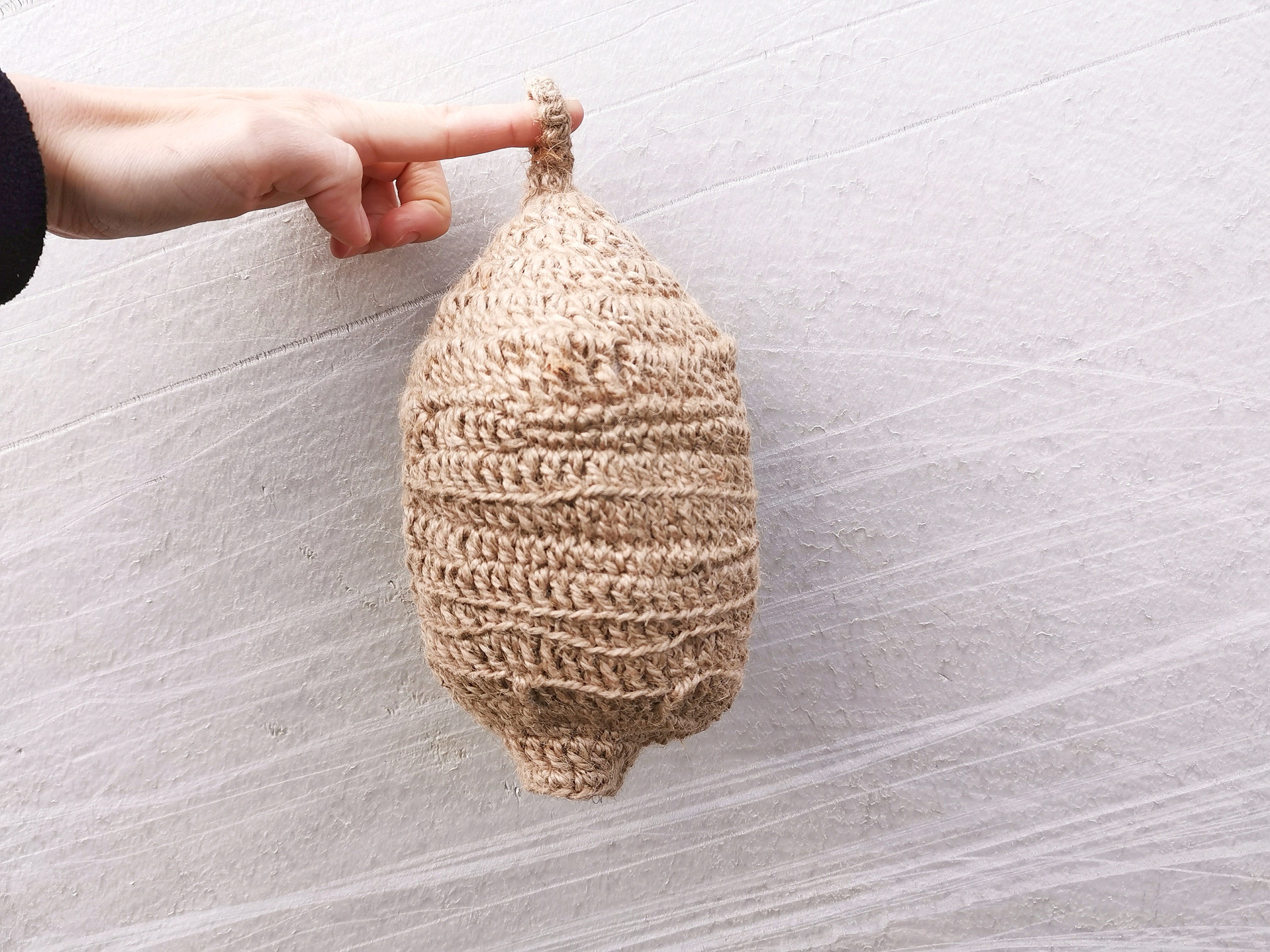 Wasp nest decoy Wasp trap Jute wasp nest decor Fake Etsy