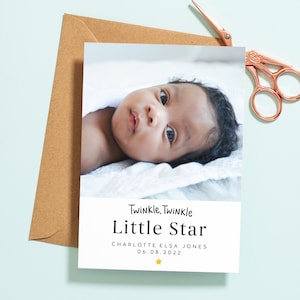 Baby announcement cards etsy discount