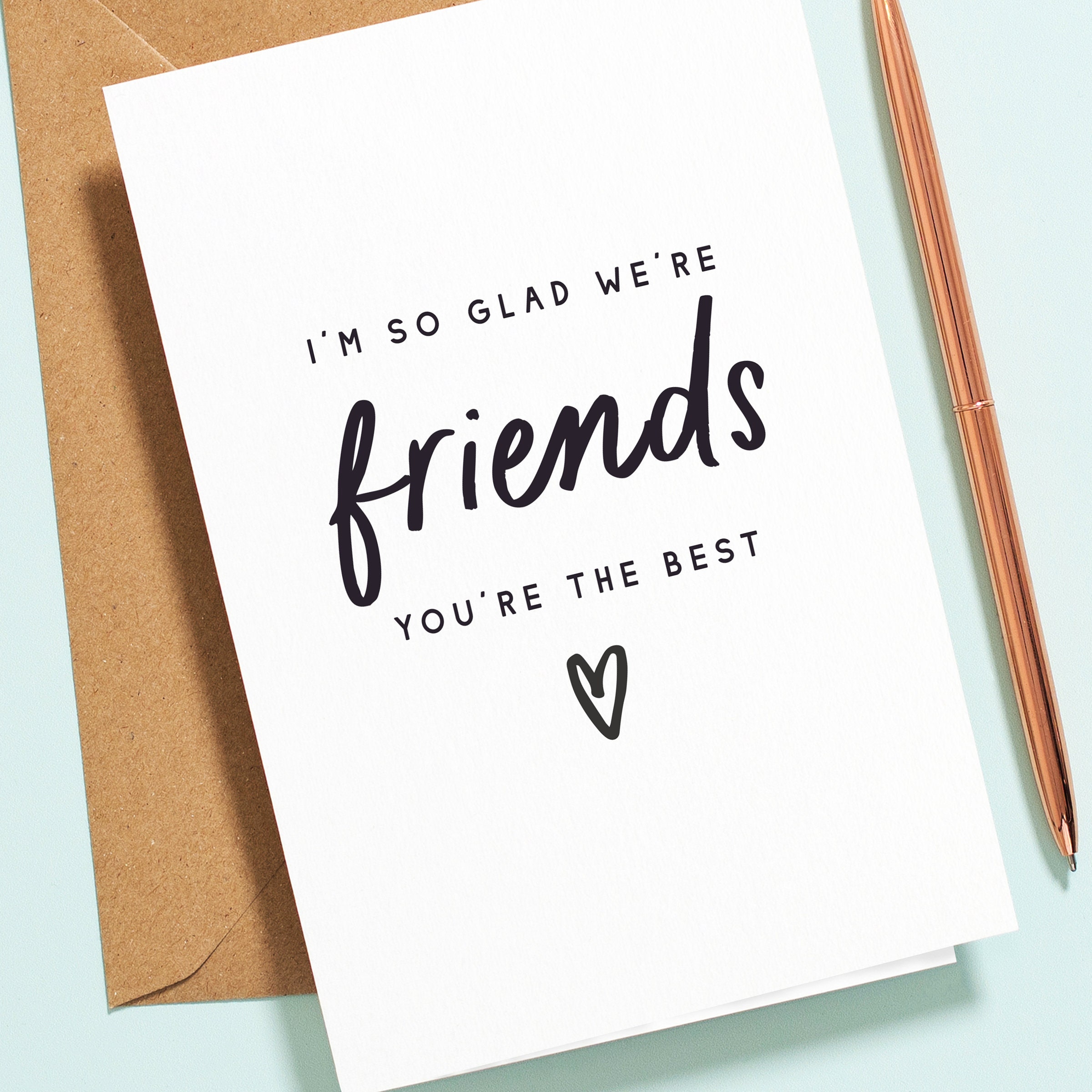 thank you for being my friend card