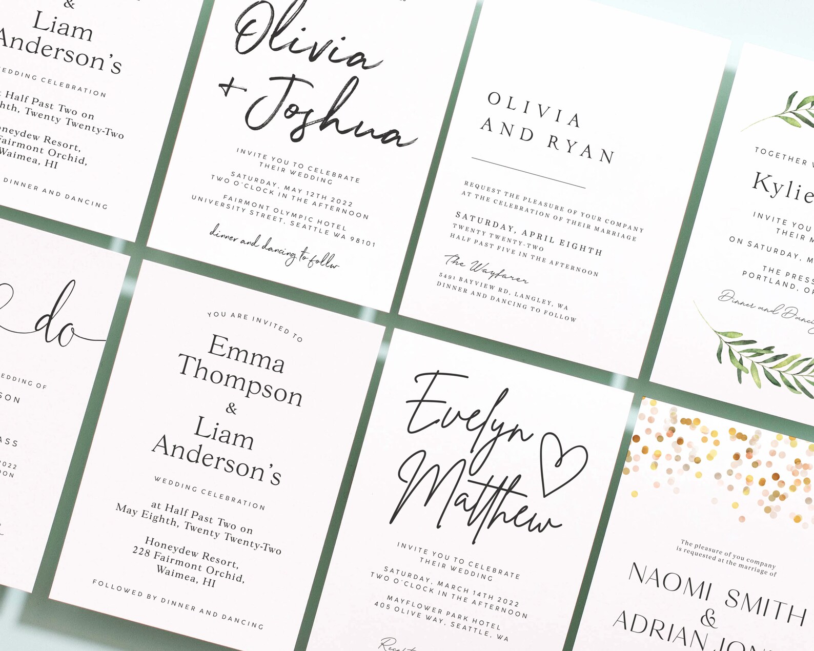 Personalised Wedding Invitations Wedding Confetti Invitation Etsy UK