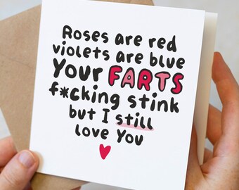 Funny Anniversary Card, Valentines Card For Boyfriend, Rude Birthday Card For Husband, Valentine's Day Card For Girlfriend, Fiancé, Partner