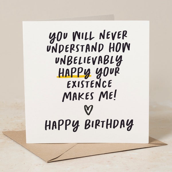 You Make Me Ridiculously Happy Birthday Card, Birthday Card For The One I Love, Boyfriend Birthday Card, Birthday Card For Husband, Wife