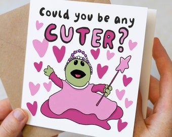 Nanalan Valentines Card For Him, Funny Nanalan Valentines Cards For Boyfriend, Husband Nanalan Anniversary Card, Could you be any Cuter?