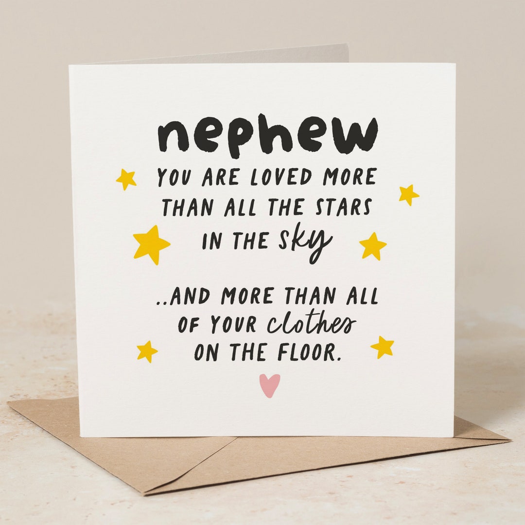 Nephew Birthday Card, Funny Nephew Birthday Card, Rude Nephew Birthday ...
