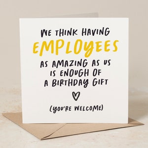 Funny Birthday Card for A Boss, Manager Birthday Card, Employer ...