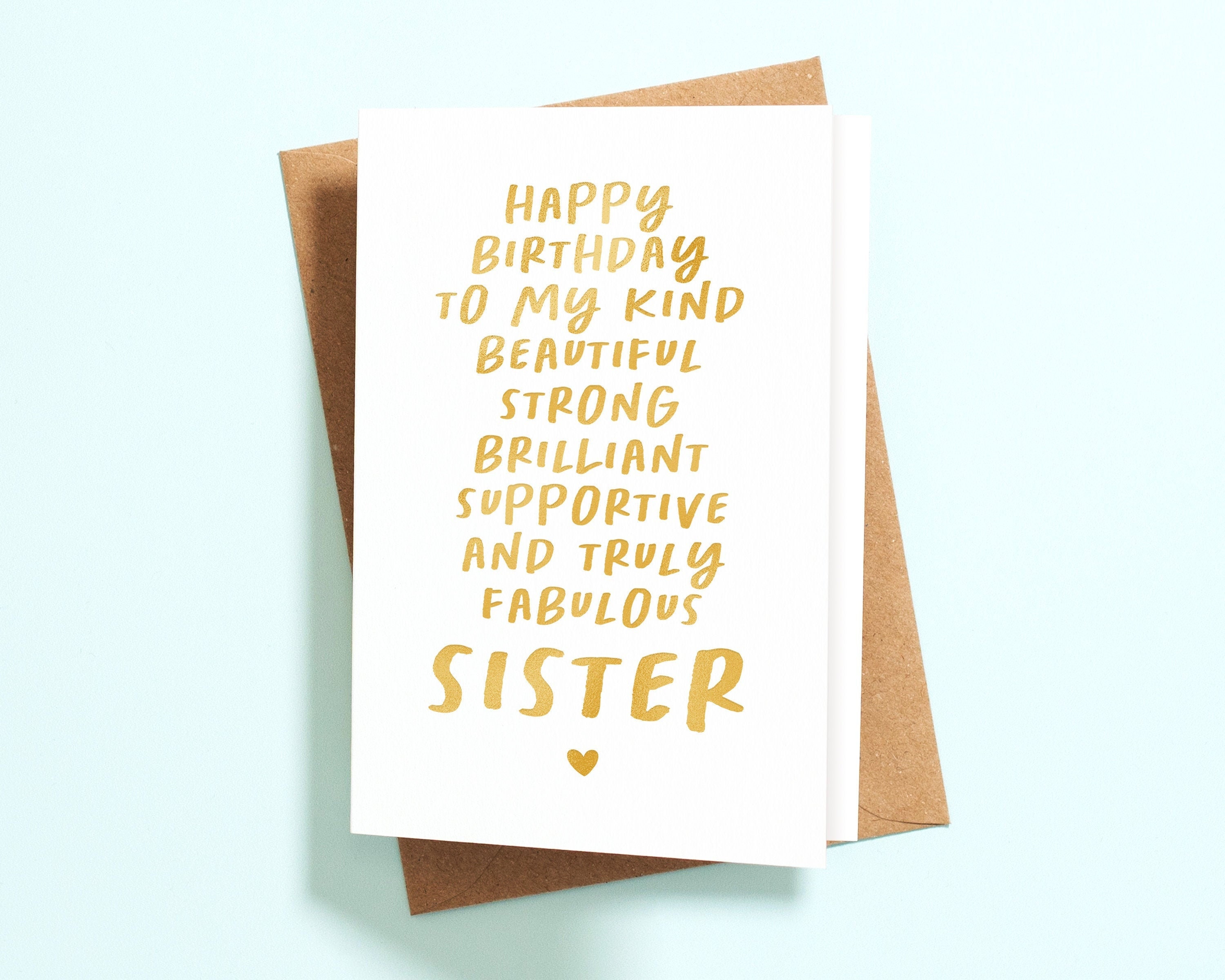 Sister Birthday Card Poem Amazing Sister Gift Birthday Card Etsy