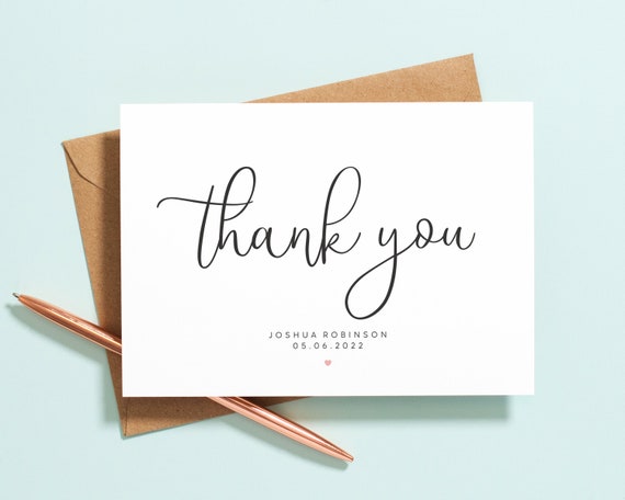 Elegant Thank You Cards, Thank You Cards Elegant, Thank You Cards Pack,  Thank You Cards Printable, Baby Thank You Note Cards Set 090 -  Canada