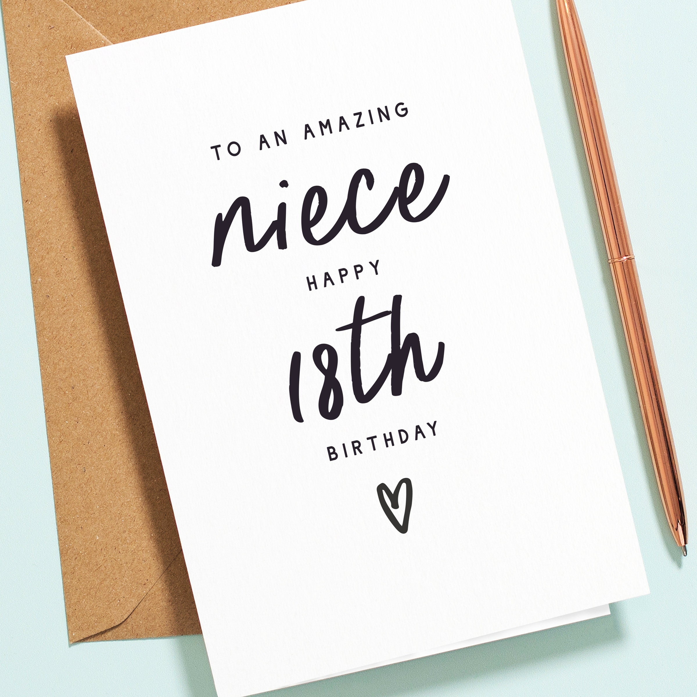 Nichte Geburtstagskarte Geburtstagskarte für Nichte Etsy