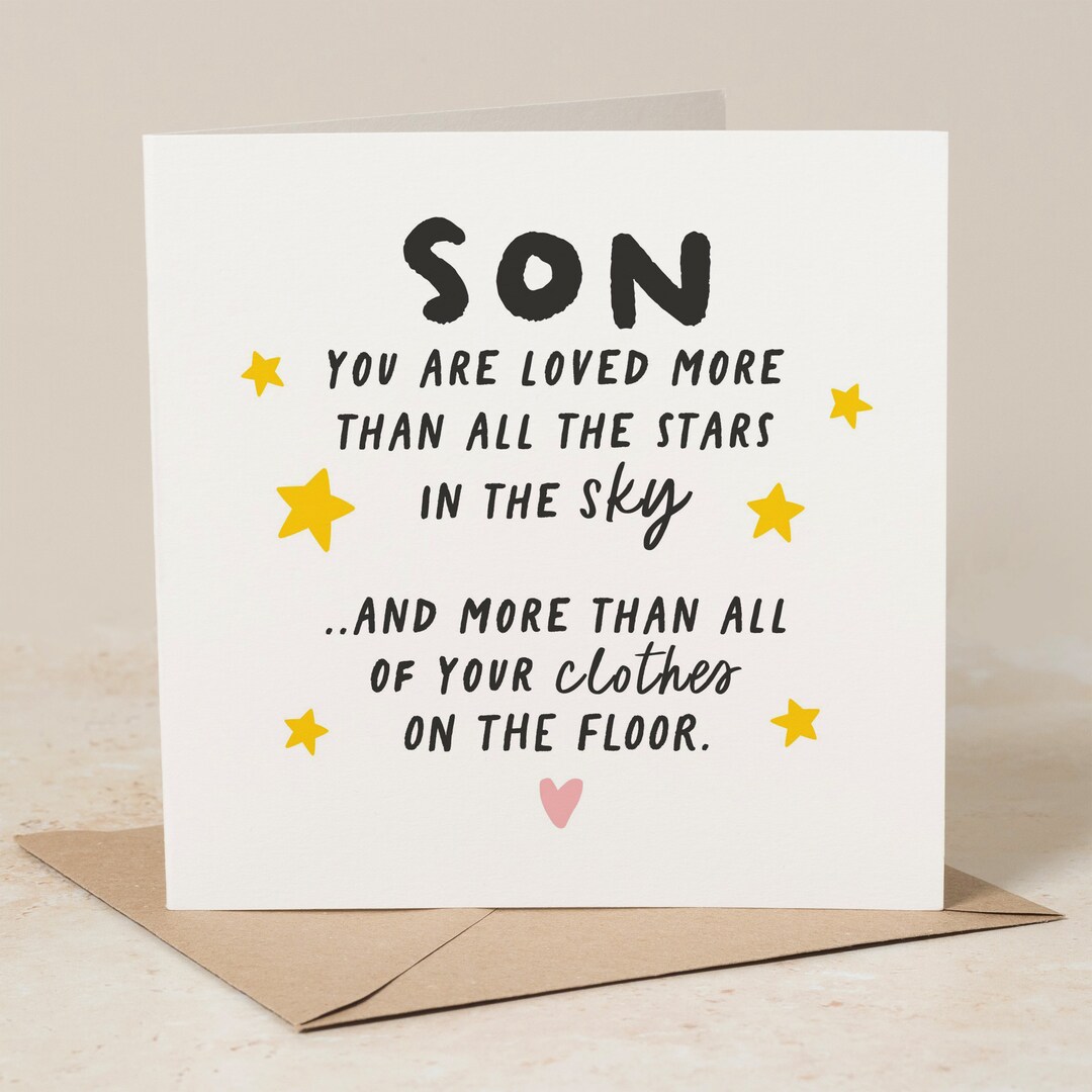 Son Birthday Card Funny Son Birthday Card Best Son Birthday Card Son Birthday Card Funny Son Birthday Card Best Son Birthday Card