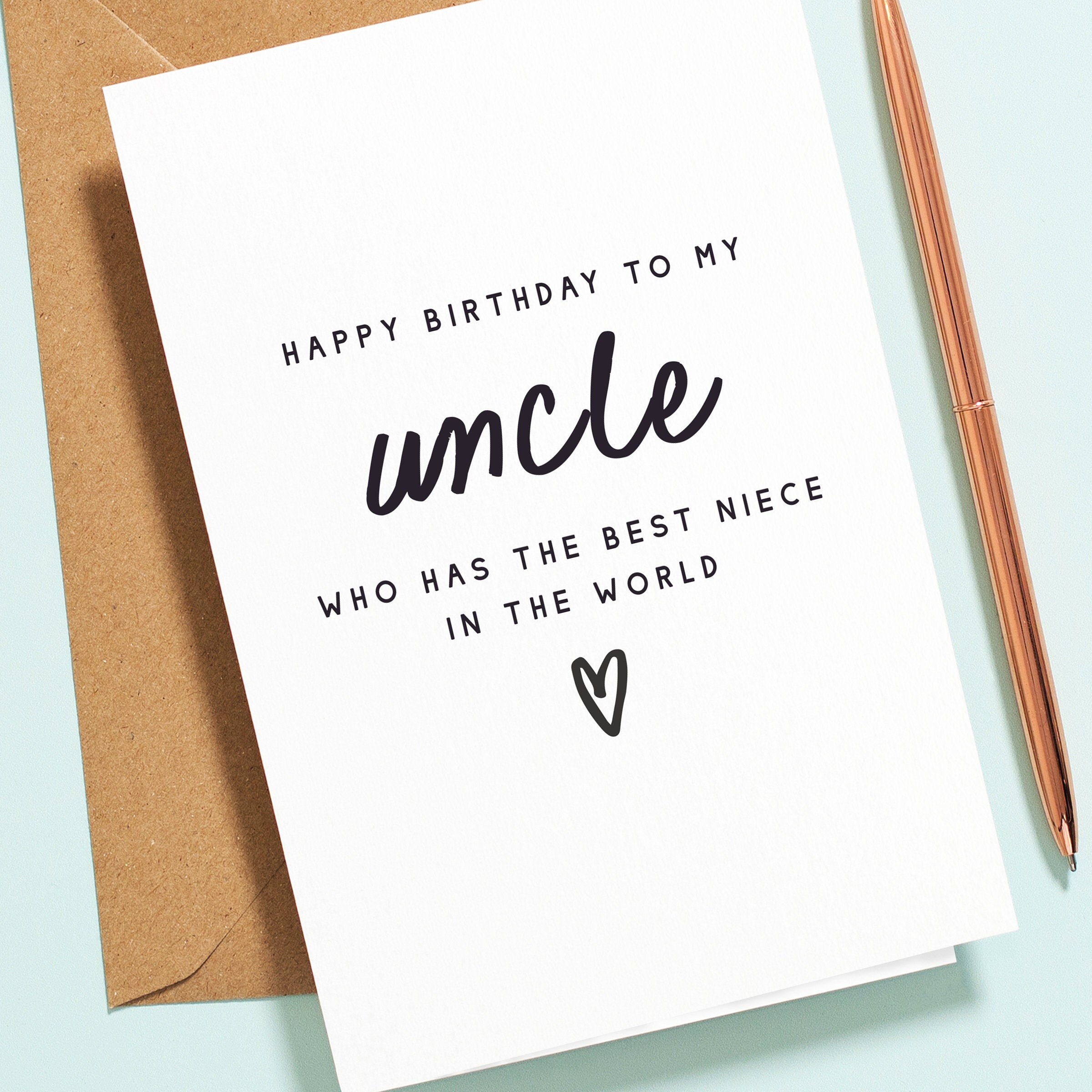 Uncle Card Happy Birthday Uncle Birthday Card Uncle Funny Birthday Card ...