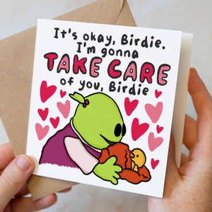 Carte d'anniversaire Nanalan drôle pour petit ami, c'est bon Birdie, je vais prendre soin de vous, mari, carte d'anniversaire Nanalan pour petite amie