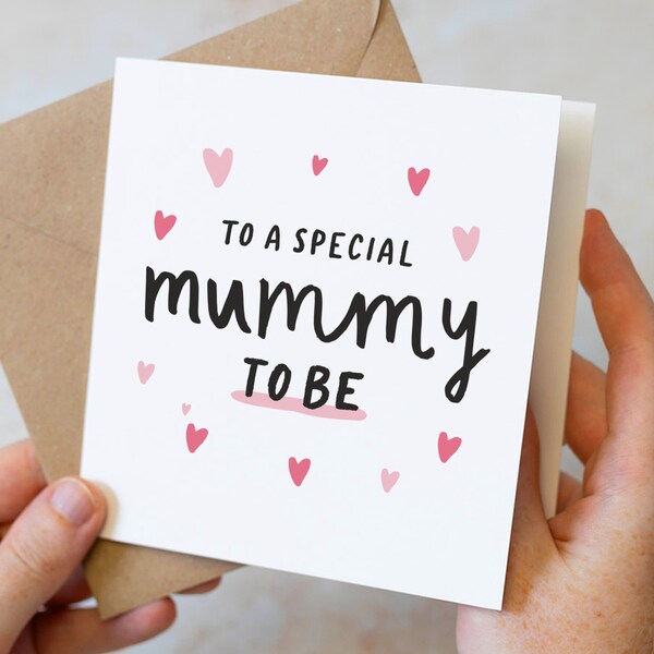 To A Special Mummy To Be, Mummy To Be Card, Mothers Day Card From Bump, New Mum Card, Pregnancy Card, Baby Shower Gift, New Mummy Card