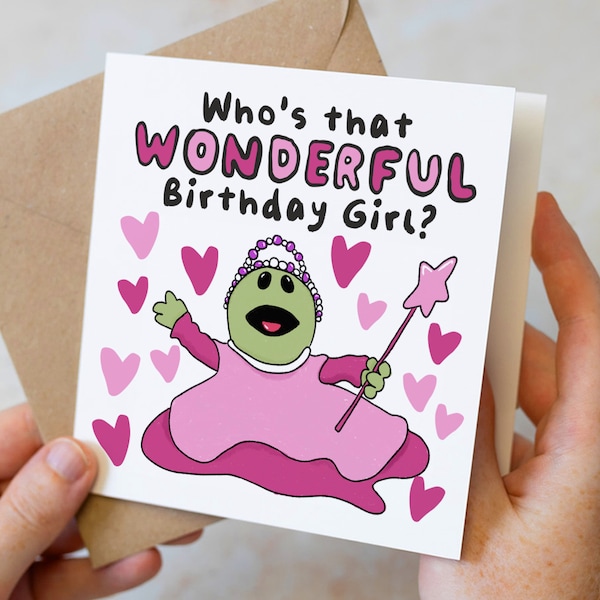 Nanalan Birthday Card, Nanalan Card, Who's That Wonderful Girl? Funny Nanalan Birthday Card For Girlfriend, Wife, Could She Be Any Cuter?