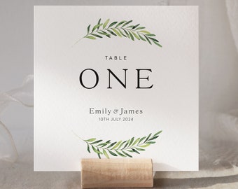 Greenery Wedding Table Signs, Wedding Table Number Cards, Table Name Cards Wedding, Eucalyptus Wedding Table Numbers, Wedding Table Names