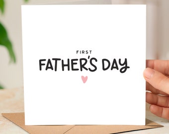 First Fathers Day Card, Happy First Fathers Day Card, 1st Fathers Day Card, Fathers Day Gift For Daddy, Dad First Fathers Day Card From Baby