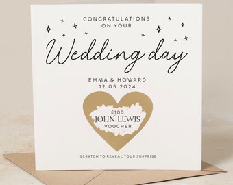 Personalised Wedding Gift Card, Wedding Gift Scratch Card, Congratulations Gift, Mr & Mrs Wedding Gift, Wedding Day Gift, Gift For Couples