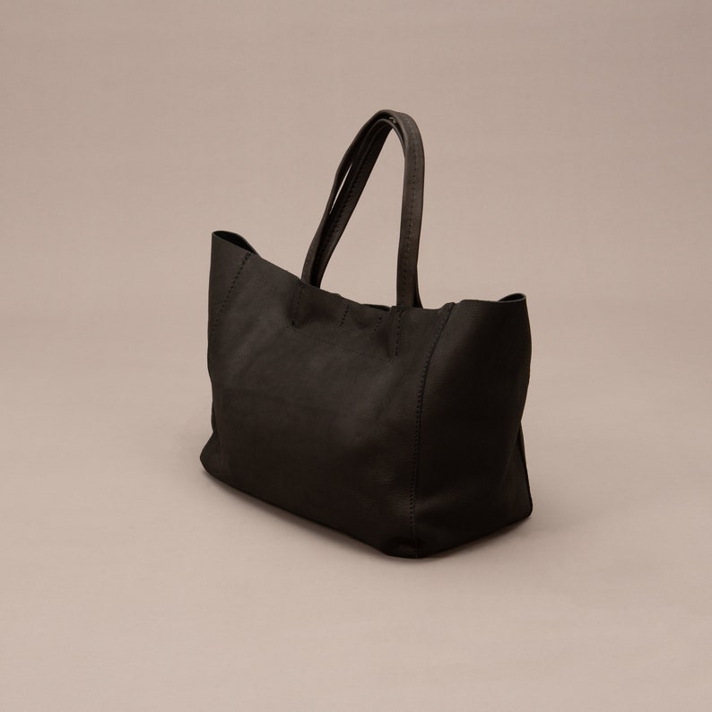 Tote Bag Leather Vegetable Tanned image 1