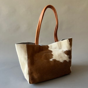 cowhide tote bag, cowhide purse, shoulder bag, Argentina image 9