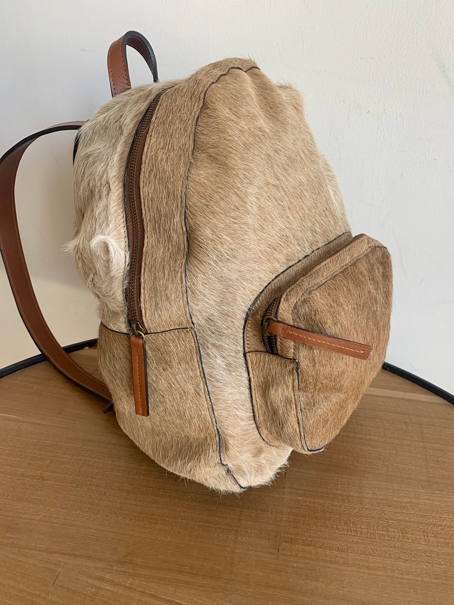 Sac de selle en peau de vache - France