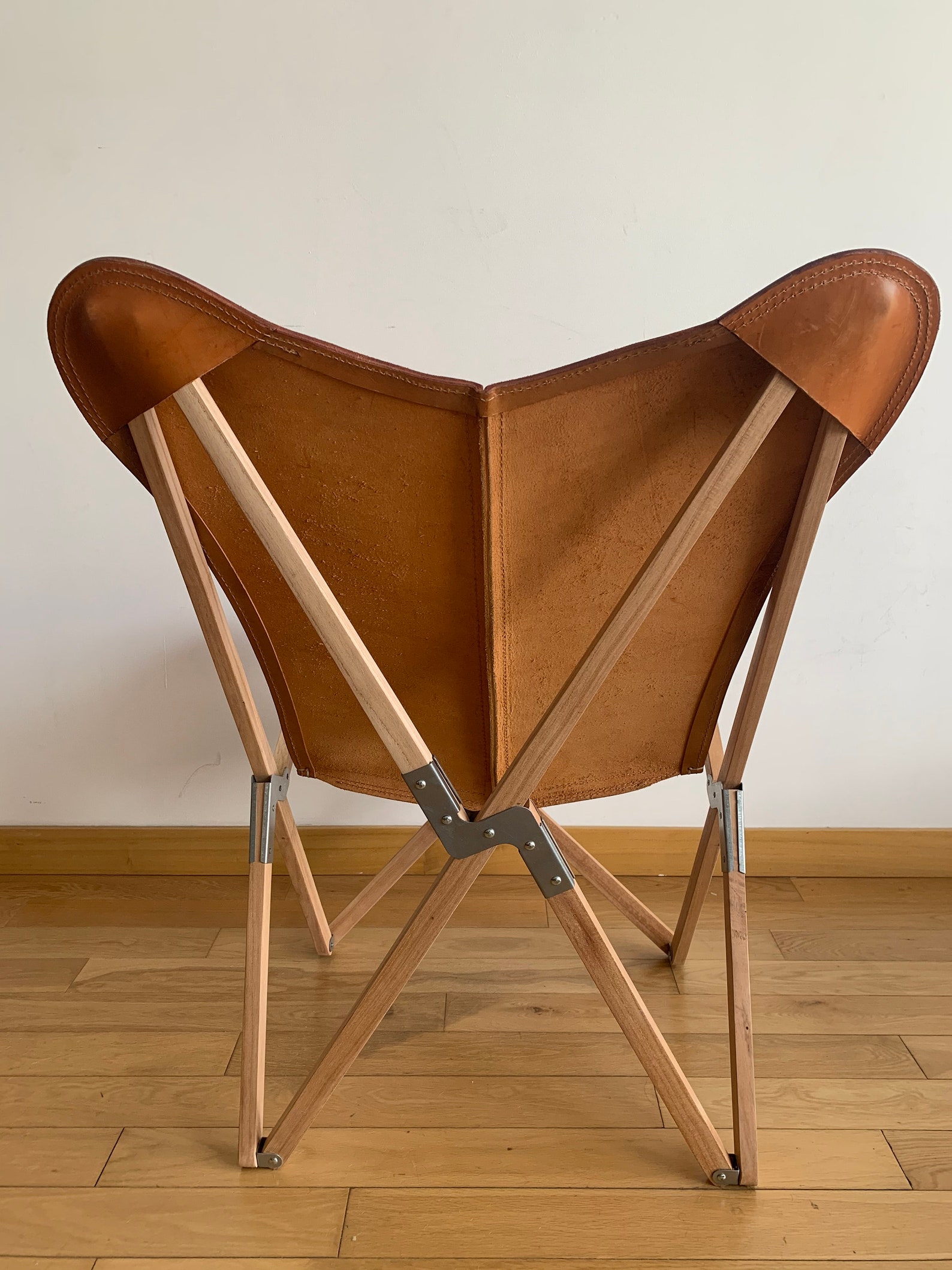 Butterfly Chair BKF Chair Vegetable Tanned Leather Wood and Etsy