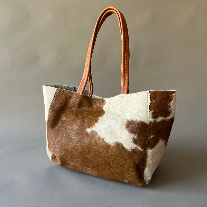 cowhide tote bag, cowhide purse, shoulder bag, Argentina image 3