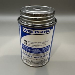 Weld-On #3  - Free Shipping!!! Cement - Glue - Acrylic - ABS - Styrene - Polycarbonate - Water Thin -