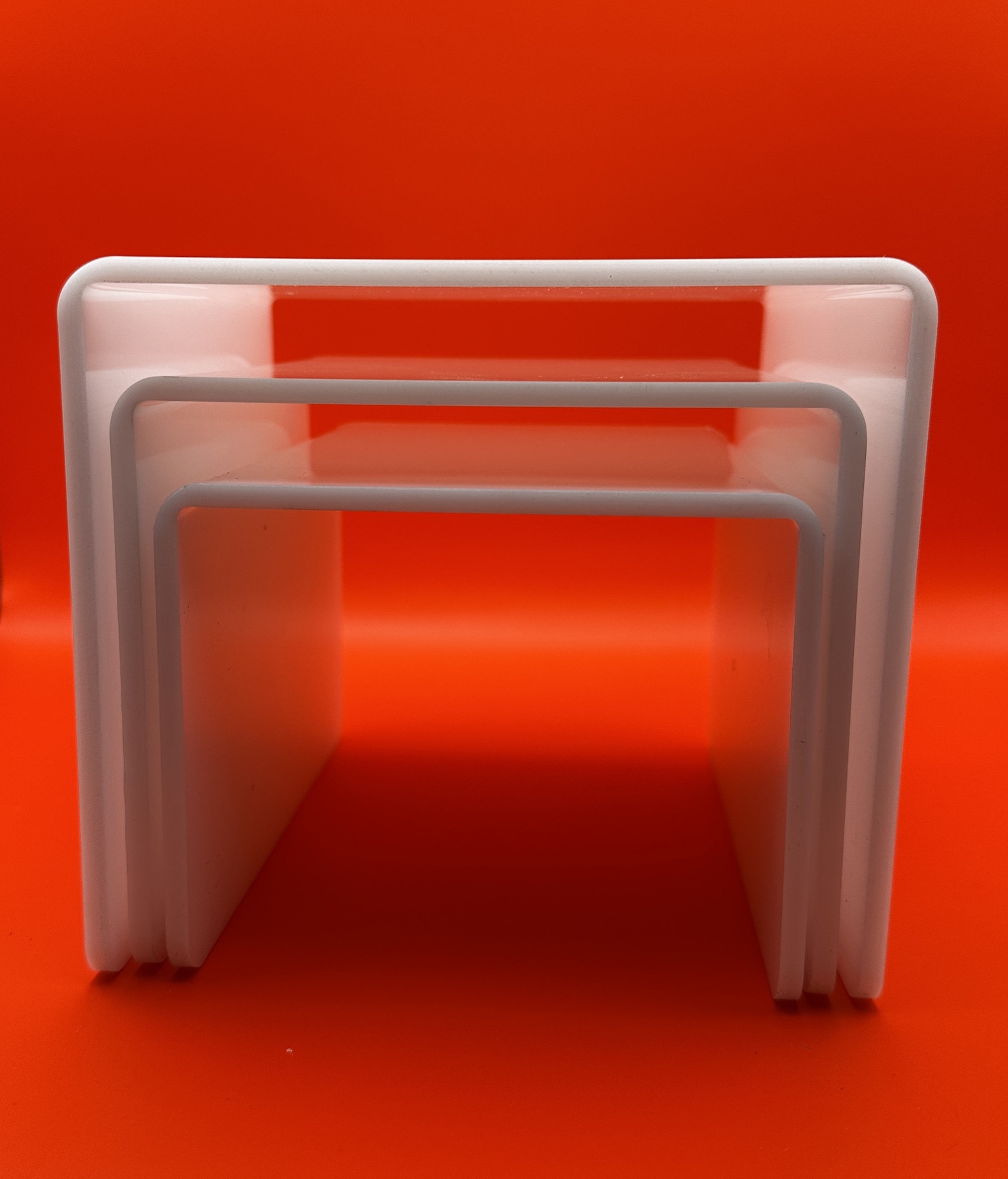 White Acrylic Risers - 3 Pack - Free Shipping! - Weddings - Figurines ...