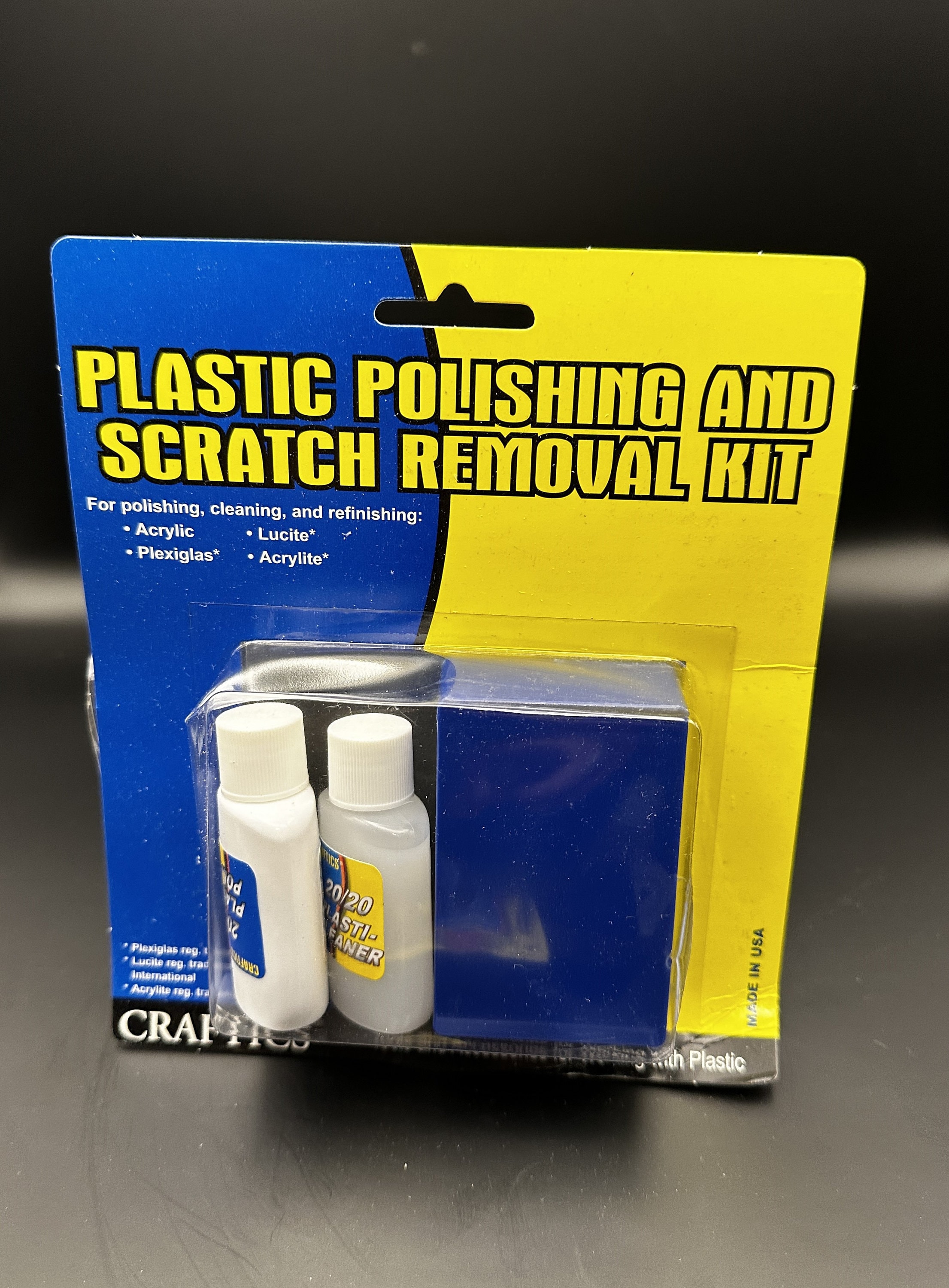 Plastic Polishing and Scratch Removal Kit Acrylic Plexiglass Lucite