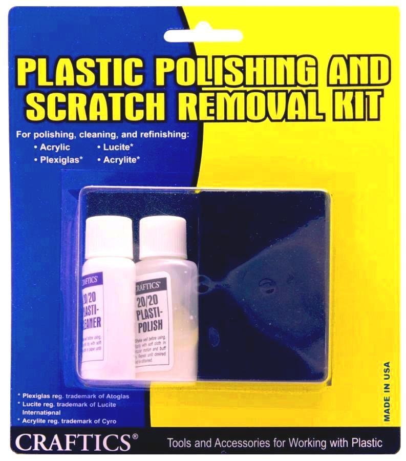 Plastic Polishing and Scratch Removal Kit Acrylic Plexiglass Lucite Acrylite Repair Surface