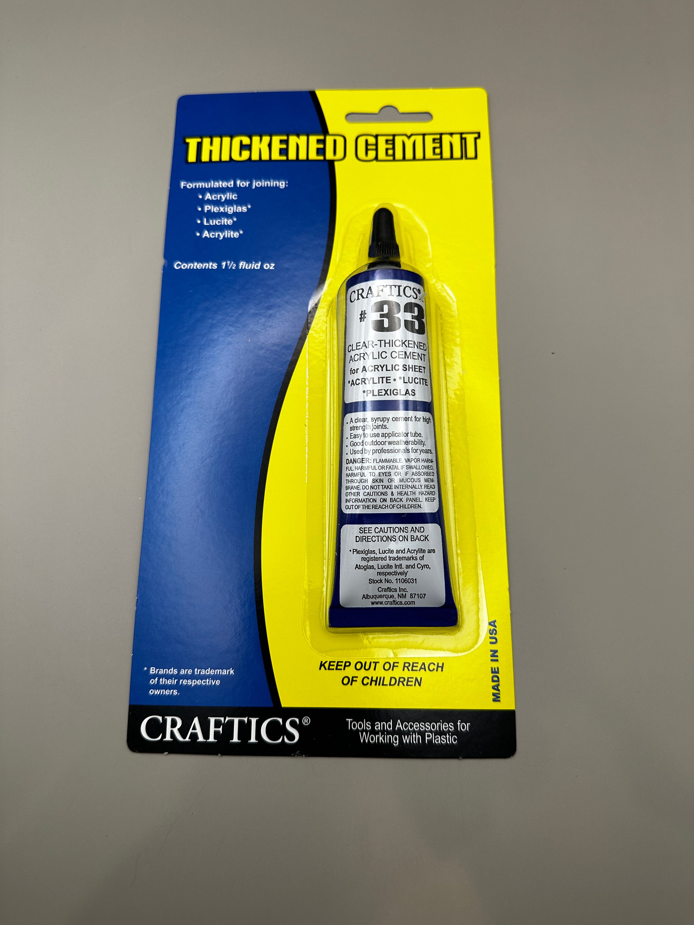 Plastic Glue - Clear Thick - Adhesive - Cement - Glue - Acrylic - ABS ...