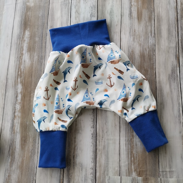 Pumphose Babyhose Maritim Sommerjersey