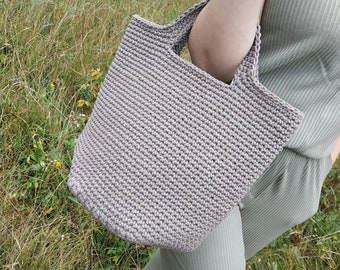 Tote bag. Sac au crochet, sac fourre-tout pour femme