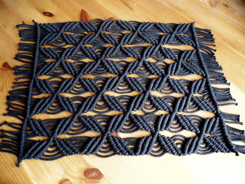 Macrame Placemat Boho Place Mat Table Setting Woven Etsy