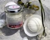 Natural cosmetics coconut-lime effervescent bath 85 g in reusable twist-off glass
