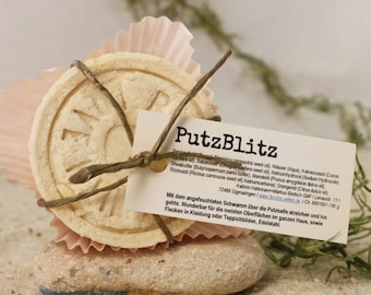 Clean naturally with the *PutzBlitz* - neutral soap 80 g - cleans everything in an ecologically safe way - house, car, garden furniture, ...