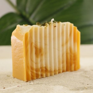 Naturseife ButtermilchMango 120 g aus Pflanzenölen Buttermilch Duschseife Hautpflege Naturkosmetik Milchseife Mango fruchtig handmade Bild 9