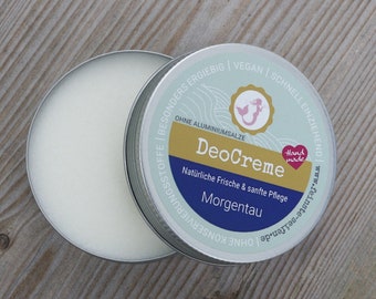 Deo Creme *Morgentau* grüner Tee + Gurke Duft, ohne Aluminium und Konservierungsmittel - natürlich - 60 g - vegan handgemacht Naturkosmetik