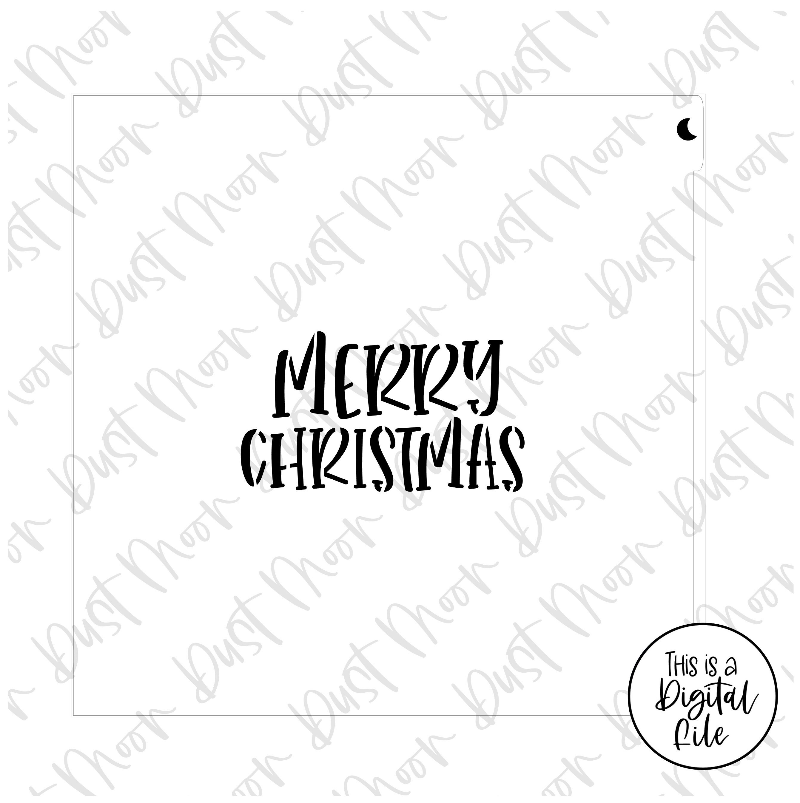 Paper, Party & Kids Merry Christmas MYLAR stencils for Mylar/plastic
