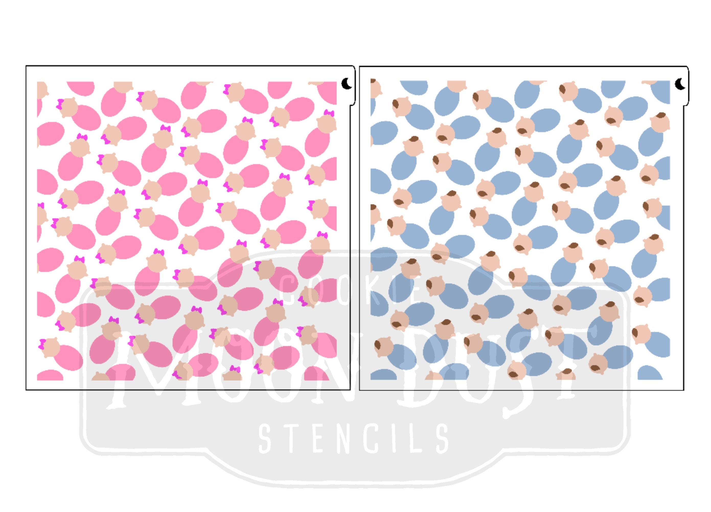 DIGITAL SVG 4-part baby boy and girl pattern for for | Etsy