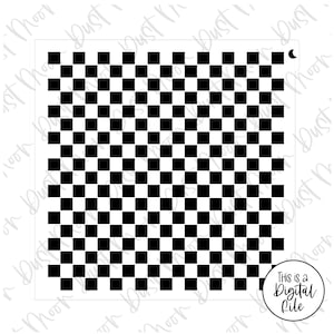 DIGITAL SVG - Checkers voor Mylar / plastic cookie stencils (Geen fysiek product)